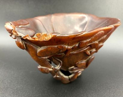 China, 19th century
A rhinoceros horn libation...
