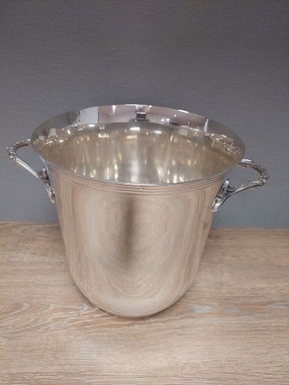 Champagne bucket in sterling silver, Minerve...