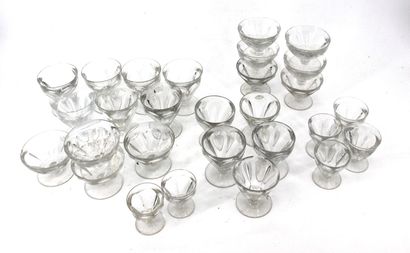 BACCARAT - Set of crystal glasses Talleyran...