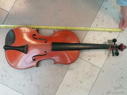 Violin in case, label M. Couturieux. L 59.5...