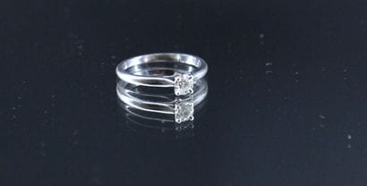 CARTIER - Solitaire platinum model 