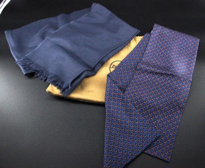 HERMES - Set consisting of a fine dark blue...