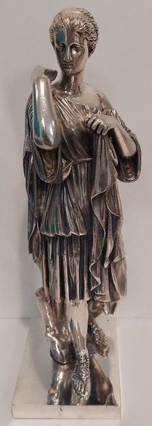 Silver bronze representing Diana of Gabies...