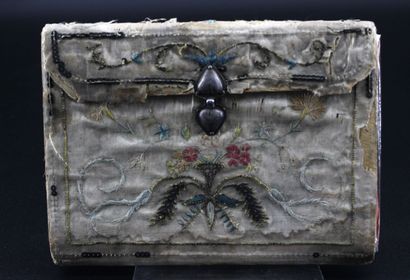 Silk envelope and letter, embroidery and...