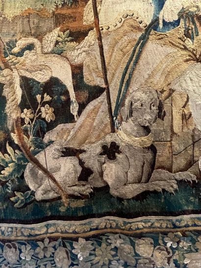 18th-century tapestry depicting Diana at...