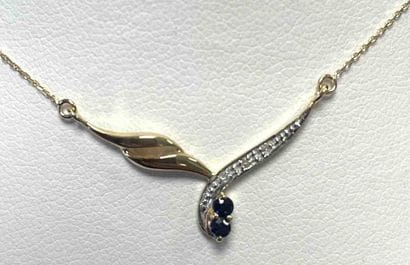 Necklace in 750°/.(18K) yellow gold set with...