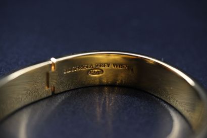 Michaela FREY - Rigid bracelet in gold-plated...