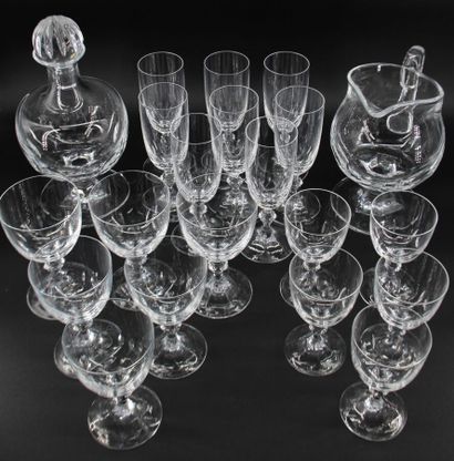 LALIQUE FRANCE- Set of glasses including...