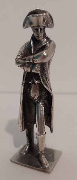 Statuette representing Napoleon in solid...