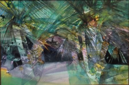 Camille HILAIRE (1916-2004).
The jungle
Watercolor...