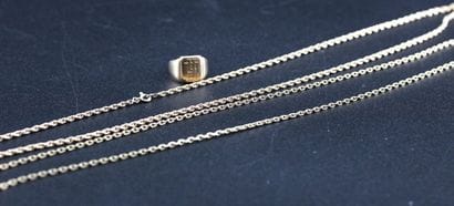 Ensemble de 2 chaînes en or jaune 18k et...