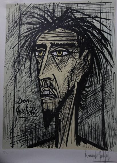 Bernard BUFFET
Don Quixote
Color lithograph,...