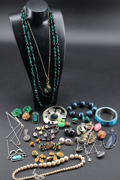 Large lot of costume jewelry
