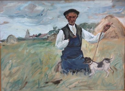 Henri SIMON (1910-1987)
Peasant and his dog...