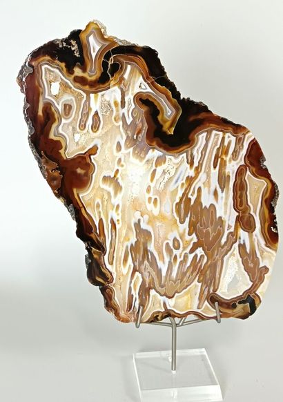 Pseudomorphic Agate
Large agate with white...