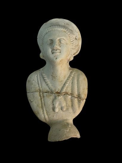 Anthropomorphic terracotta figurine, known...