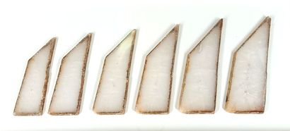 Beautiful series of 6 Brazilian polyhedral...