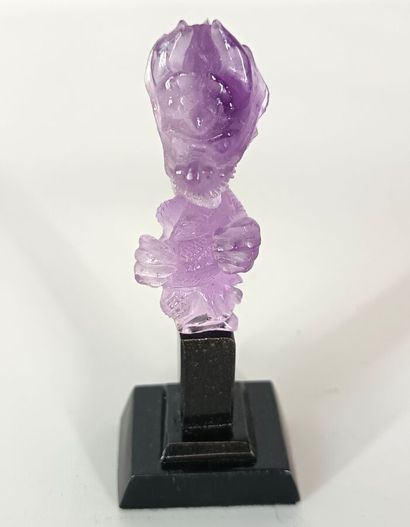 Amethyst dragon 
This finely chased, evenly...
