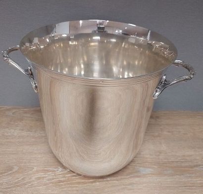 Champagne bucket in sterling silver, Minerve...
