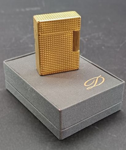 DUPONT- Briquet en métal doré (dans sa b...