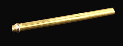 CARTIER- Stylo mine en metal doré. Long:...