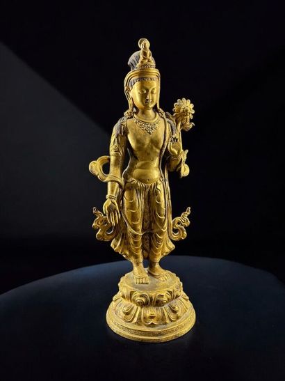 CHINA - Sino Tibetan work, Avalokiteshvara...