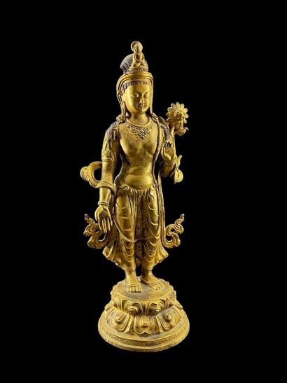 CHINA - Sino Tibetan work, Avalokiteshvara...