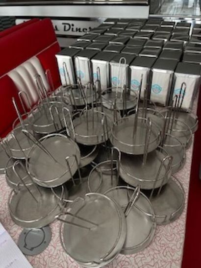 35 dévidoirs en inox pour serviettes en papier,...