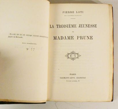 LOTI (Pierre)
La troisième jeunesse de Madame...