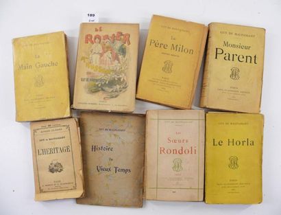 MAUPASSANT (Guy de)
Lot de 8 volumes dont...