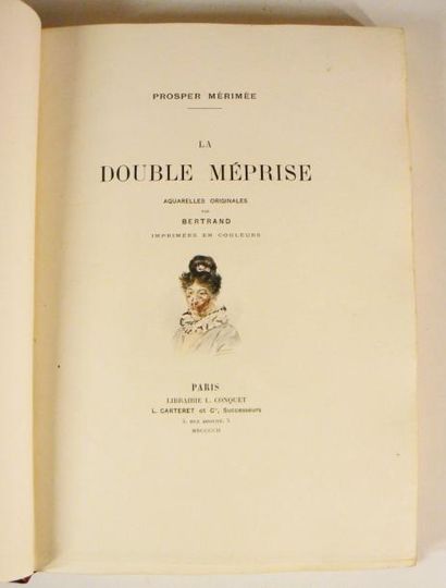 MERIMEE (Prosper)
La double méprise. Aquarelles...