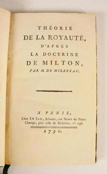 MIRABEAU (H. G.) & SALAVILLE (J. B.)
Théorie...