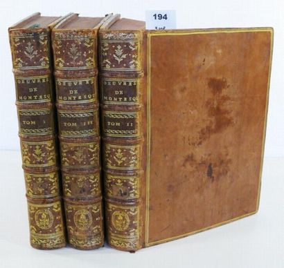 MONTESQUIEU (Charles-Louis de Secondat, Baron...