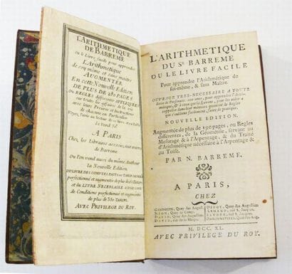 BARRÊME (Bertrand-François)
L'arithmétique...