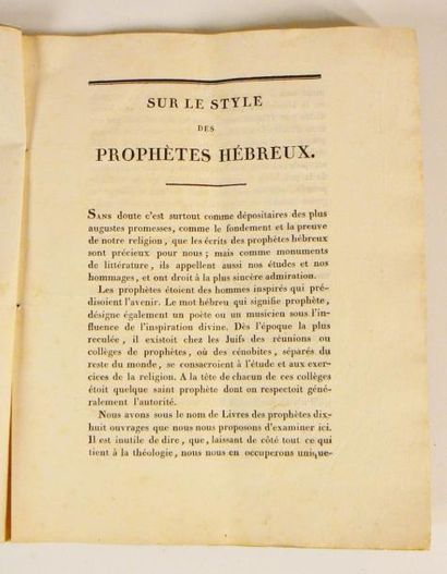 RENOUARD (Charles-Augustin)
Sur le style...