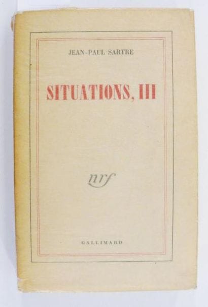 SARTRE (Jean-Paul)
Situations, III. Paris,...