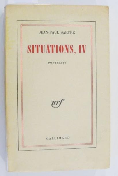 SARTRE (Jean-Paul)
Situations, IV, portraits....
