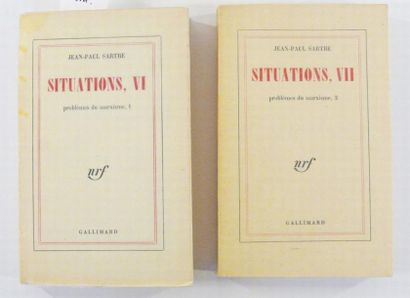 SARTRE (Jean-Paul)
Situations, VI et VII,...