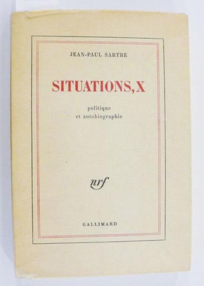 SARTRE (Jean-Paul)
Situations, X, politique...