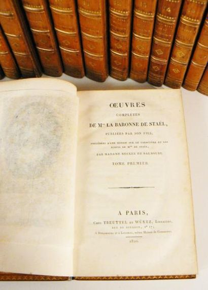 STAËL (Germaine Necker, baronne de)
Oeuvres...