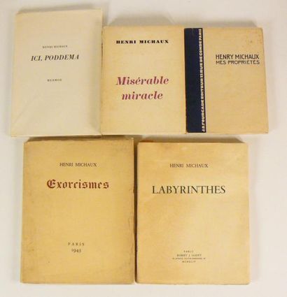 Surréalisme - MICHAUX (Henri). Mes propriétés....