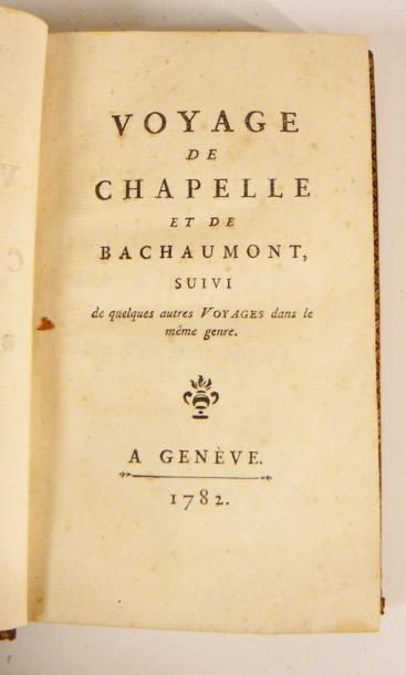 LOT. 4 volumes: - Voyage de CHAPELLE et de...