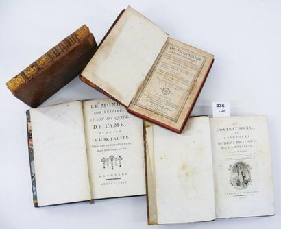 LOT 4 volumes. Le monde, son origine, et...