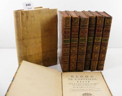 LOT 8 volumes. BEAUMARCHAIS (Pierre-Augustin...