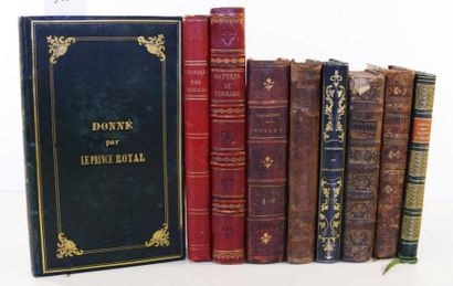 LOT 9 volumes. MONTESQUIEU, Lettres persanes...