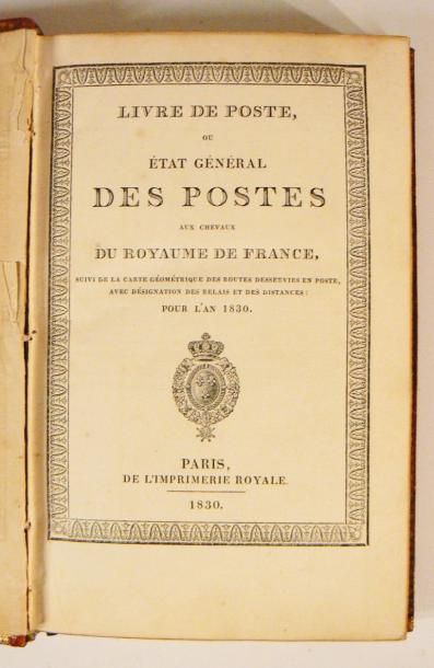 Livre de poste. ou état général des postes...