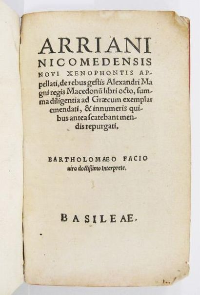 ARRIEN (Flavius Arrianus Xenophon)
De rebus...