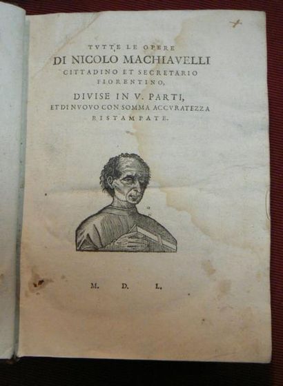 MACHIAVEL (Nicolas)
Tutte le opere di Nicolo...