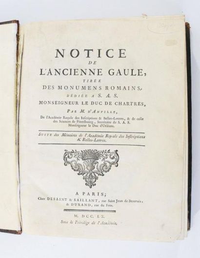 ANVILLE (Jean-Baptiste Bourguignon d')
Notice...