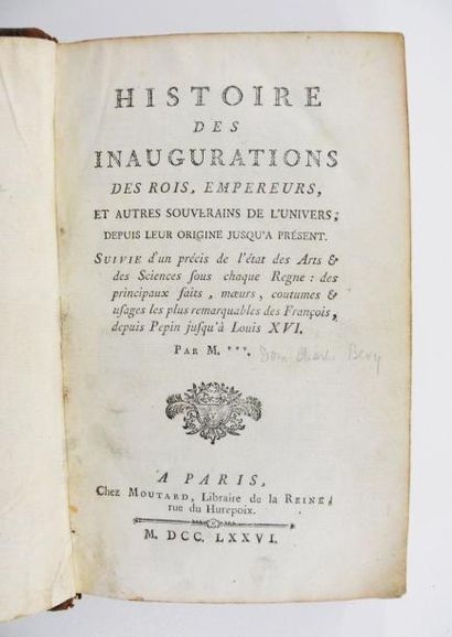BÉVY (dom Charles-Joseph)
Histoire des inaugurations...
